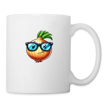 Oignon frais – design végétal élégant - Mug blanc - blanc - Droite