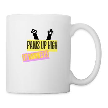 PAWS UP HIGH - Tasse - Weiß - Rechts