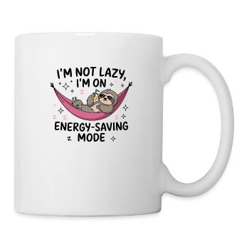 Lazy Sloth Économie d’énergie - Mug blanc - blanc - Droite