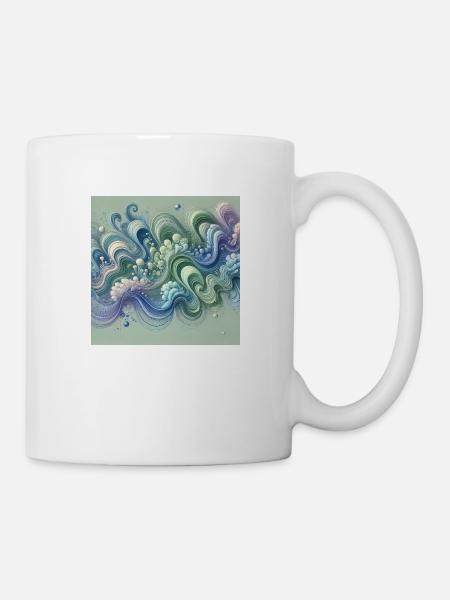Harmonie fluide - Mug blanc - blanc