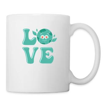 Love Earth Day Environmental Planet - Mug - white - Right
