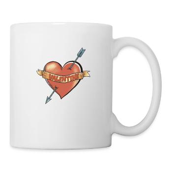 My Burning Valentine Heart - Tasse - Weiß - Rechts