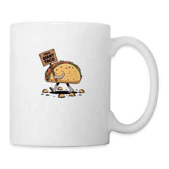 Ich bin ein riesiger Taco - Tasse - Weiß - Rechts