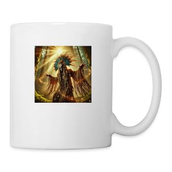 Schamane in Trance (D) - Tasse - Weiß - Rechts