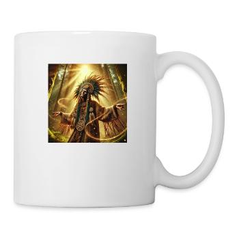 Schamane in Trance (B) - Tasse - Weiß - Rechts