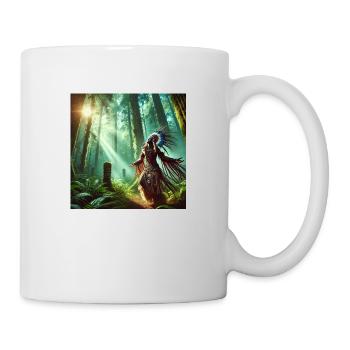 Schamane in Trance (A) - Tasse - Weiß - Rechts