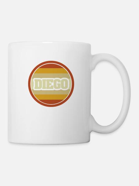 Diego als Vorname - Tasse - Weiß