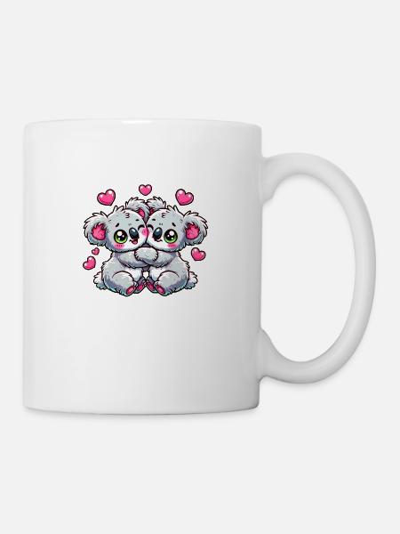Verliebte Koalas - Tasse - Weiß