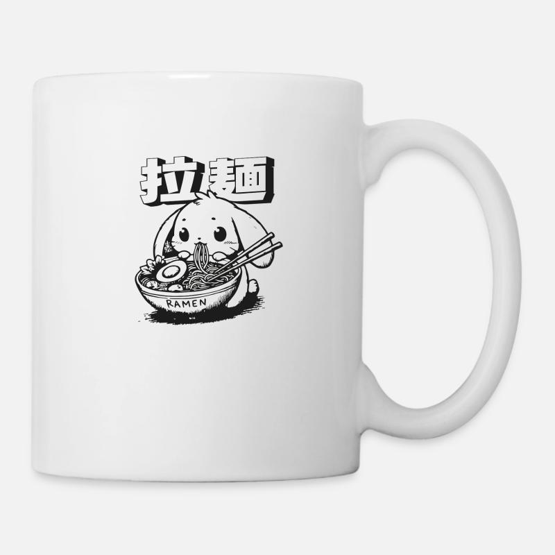 Cute Ramen Bunny Merch - Mug - white