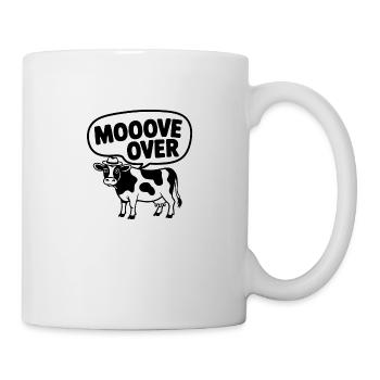 MOOOVE OVER Vache - Mug blanc - blanc - Droite