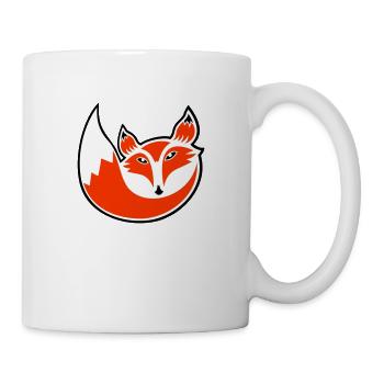 Fox Red Fox Wild Forest Animal Cool Logo Icon - Mug - white - Right