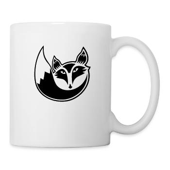 Fox Red Fox Wild Forest Animal Cool Logo Icon - Mug - white - Right