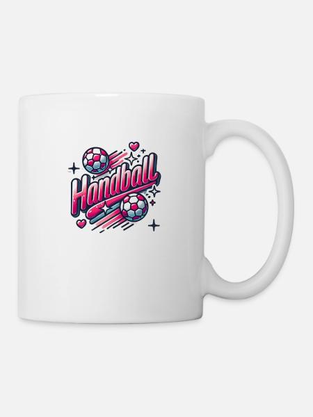 Handball Mädchen - Tasse - Weiß