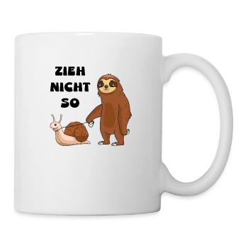 Don't pull a snail and a sloth - Mug - white - Right