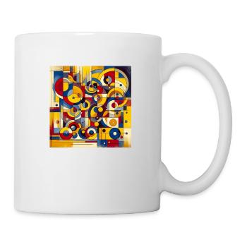 Abstrakte Kunst - Tasse - Weiß - Rechts