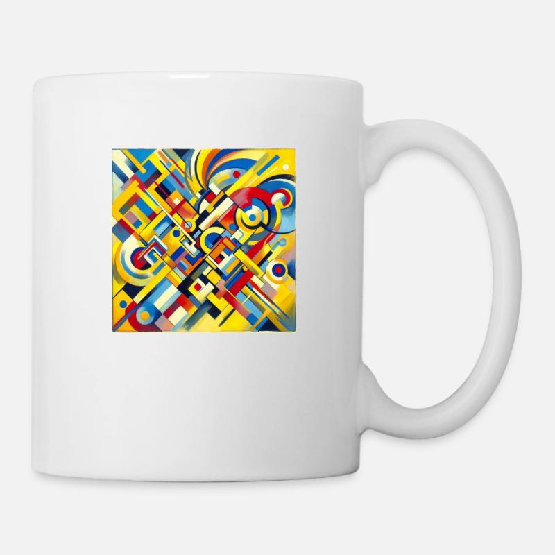 Abstrakte Kunst - Tasse - Weiß
