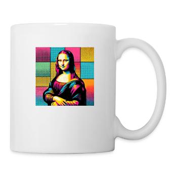 Mona Lisa pop art - Mug - white - Right