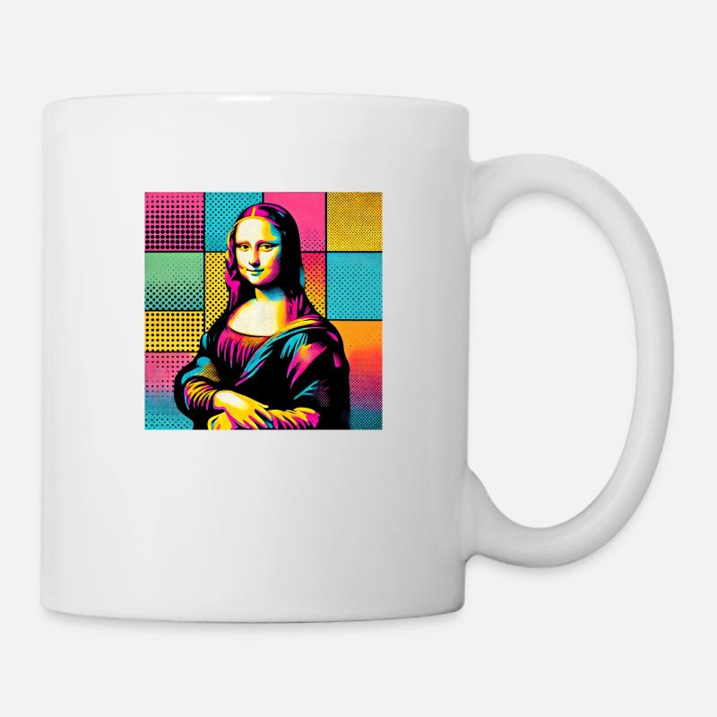 Mona Lisa pop art - Mug - white