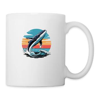 Éclaboussure au coucher du soleil - Mug blanc - blanc - Droite