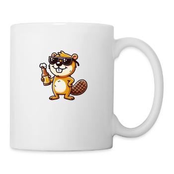 Biber Bier - Tasse - Weiß - Rechts