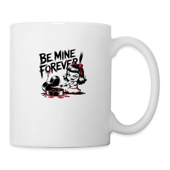 Be Mine Forever - Humour noir gothique de la Saint-Valentin - Mug blanc - blanc - Droite