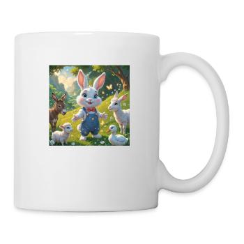 The Curious Rabbit’s Magical Meadow - Mug - white - Right