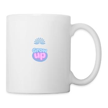 Grow Up Motivational Minimalist Art - Mug - white - Right
