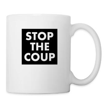 stop the coup - Tasse - Weiß - Rechts