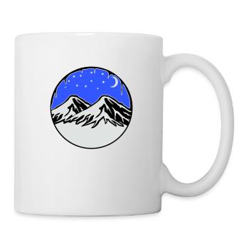 Starry sky mountains - Mug - white - Right
