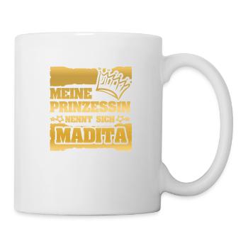 Nom de jeune fille Madita - Mug blanc - blanc - Droite