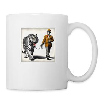 Spaziergang mit Tiger - Tasse - Weiß - Rechts