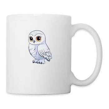 Hibou blanc - Mug blanc - blanc - Droite
