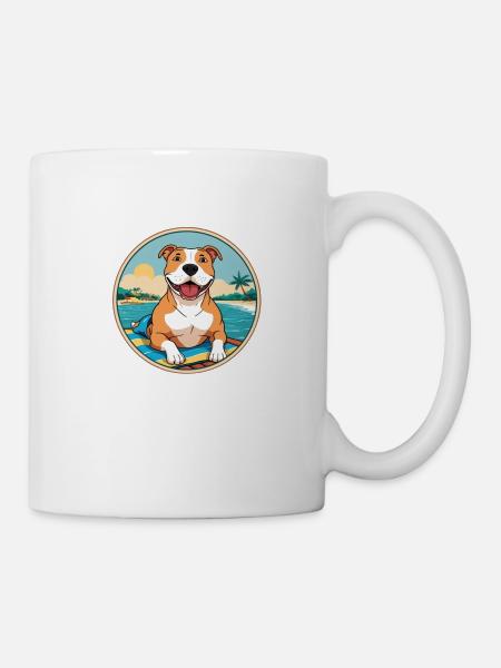 Pitbull Amerikanisches Bullymeer - Tasse - Weiß