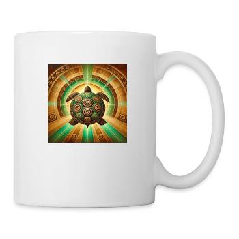 Tortue power animal - Mug blanc - blanc - Droite