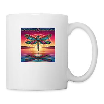 Libellule Kraftier - Mug blanc - blanc - Droite