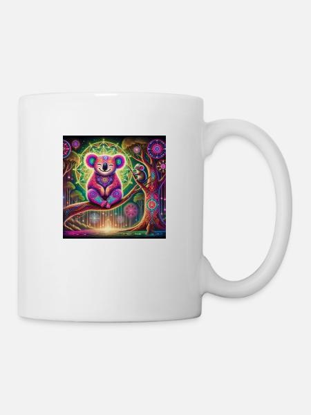 Krafttier Koala - Tasse - Weiß