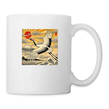 Japanese-style crane - Mug - white - Right