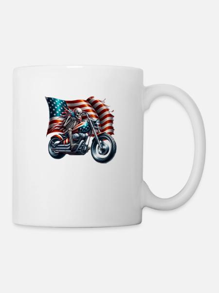Motorrad,motorcycle,dirkbike motocross - Tasse - Weiß