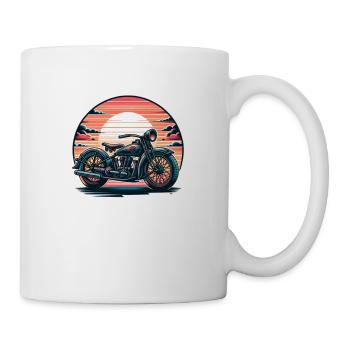 Motorrad,motorcycle,dirkbike motocross retro - Tasse - Weiß - Rechts