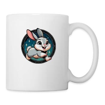 Rabbit in the night - Mug - white - Right