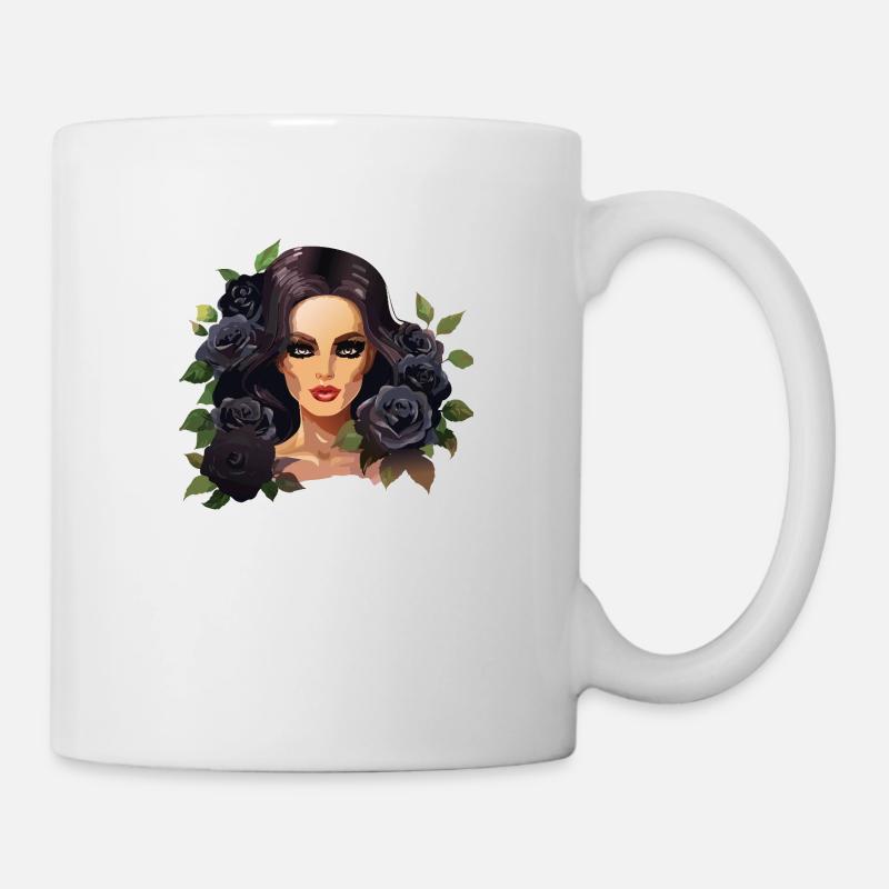 Midnight Bloom - Tasse - Weiß