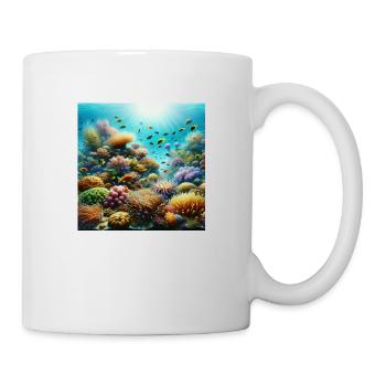 Korallenriff - Tasse - Weiß - Rechts