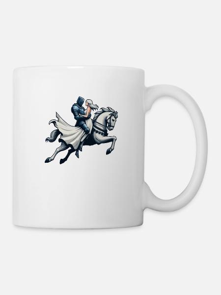 Blauer Prinz - Tasse - Weiß