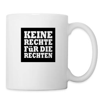 klare kante gegen rechts - Tasse - Weiß - Rechts