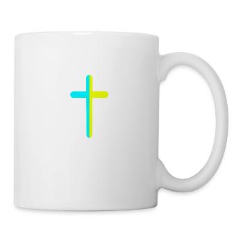 Kreuz Kruzifix Kreuze Ukraine - Tasse - Weiß - Rechts