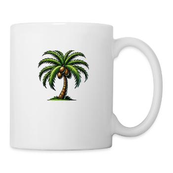 palme - Tasse - Weiß - Rechts
