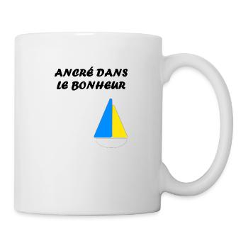 ancré dans le bonheur - Mug blanc - blanc - Droite
