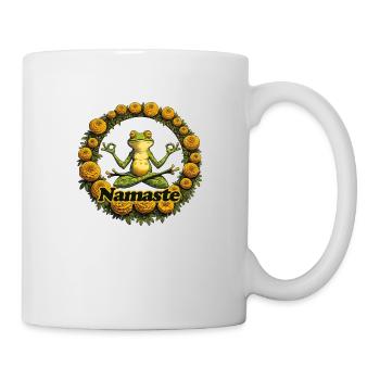Namaste Meditating Frog Yoga Froggy - Mug - white - Right