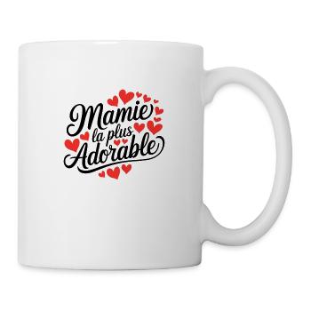 Mamie / Mamy / Grand Mere / Grand-Mère - Mug blanc - blanc - Droite