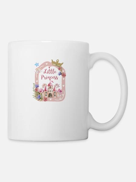 princesse castle and roses - Mug - white